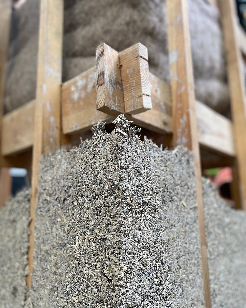 Kenevir betonu numunesi